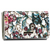 Pojemny portfel damski w kwiaty zamykany na zatrzask - 4U Cavaldi