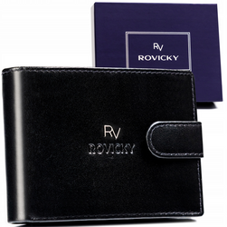 Leather wallet RFID ROVICKY RV-7680286-L-BCA-460