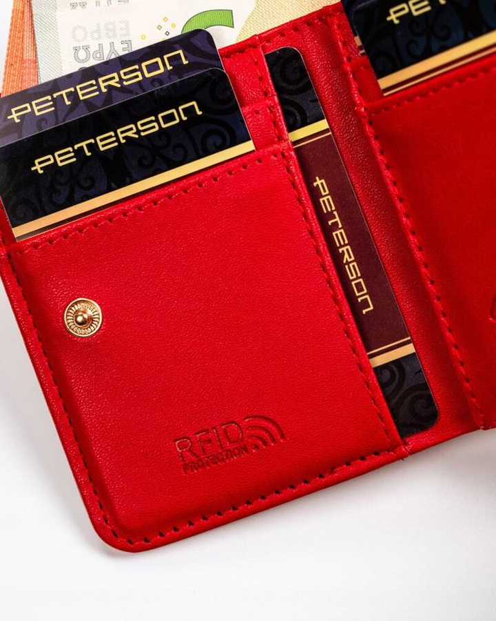  Leatherette wallet RFID PETERSON PTN 010-BH