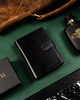Leather wallet & key ring set PETERSON PTN SET-M-N4-KCS