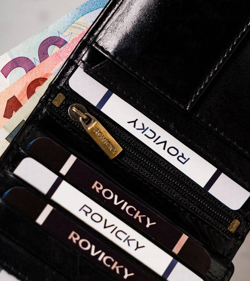 Leather wallet RFID ROVICKY N01L-RVTP