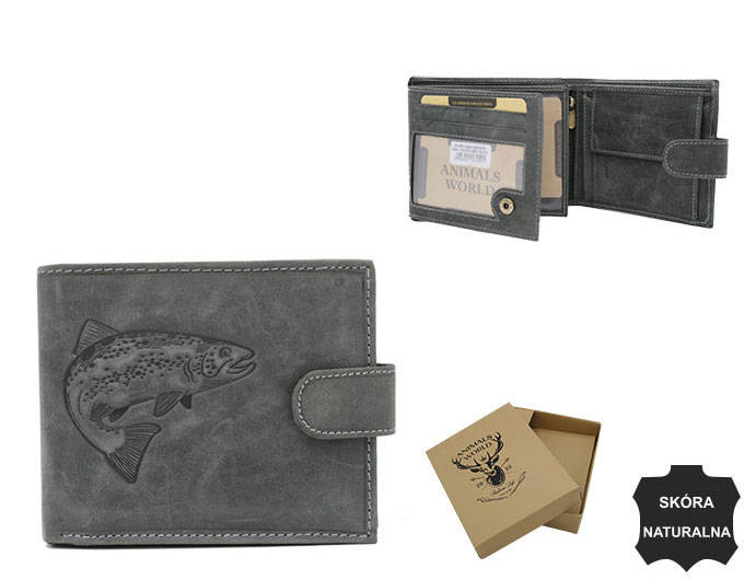 Leather wallet RFID ALWAYS WILD N992L-CHM