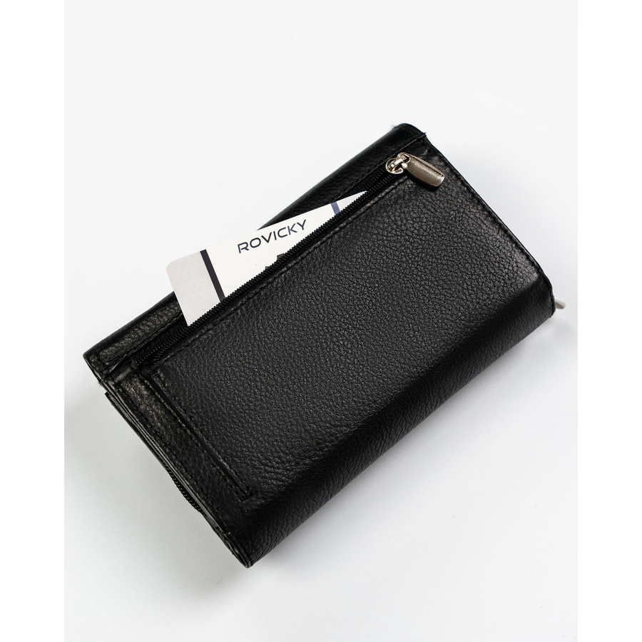 Leather wallet RFID ROVICKY R-D1512-NCD-BL