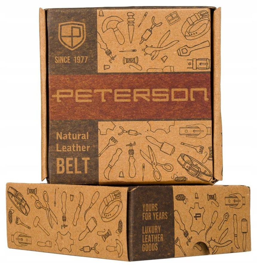 Leather & leatherette belt PETERSON PTN AB35