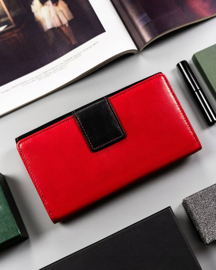 Leather wallet RFID PETERSON PTN KA-19