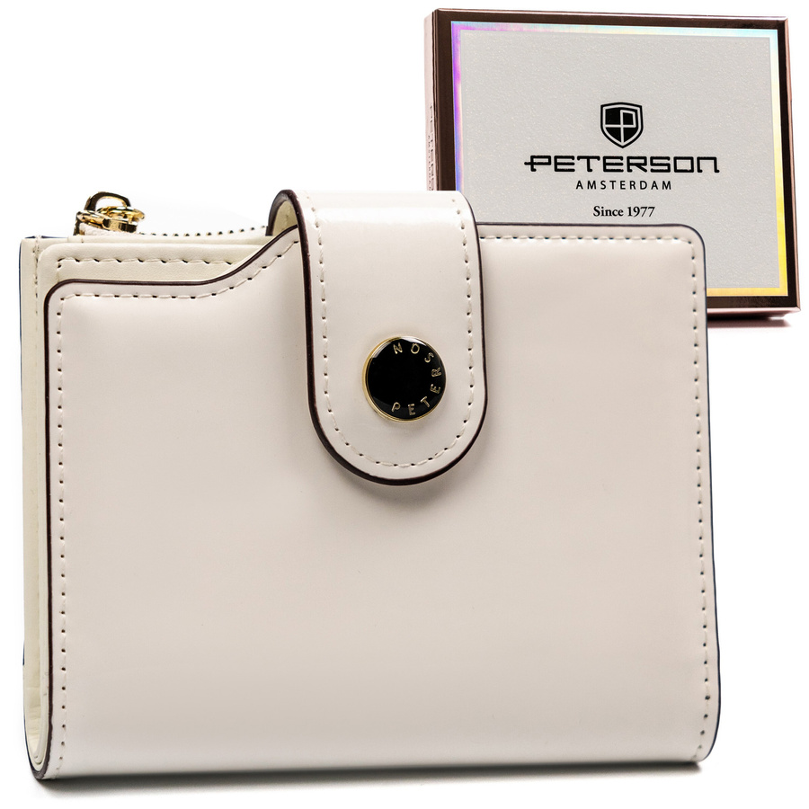 Leatherette wallet RFID PETERSON PTN 012-LAK