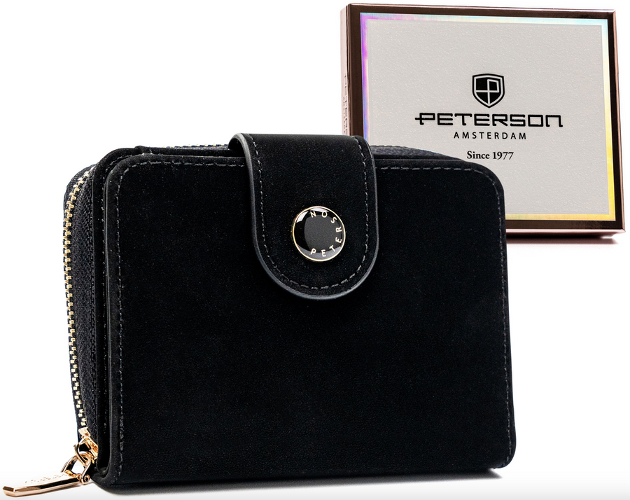 Leatherette wallet RFID PETERSON PTN 014-WEI