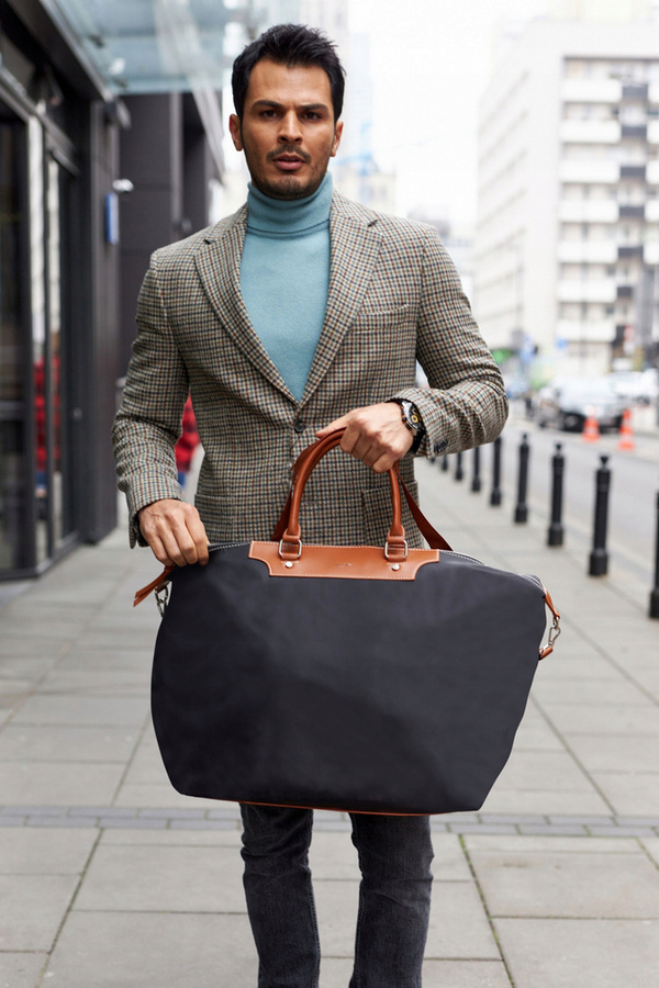 Elegancka, nylonowa torba podróżna - David Jones