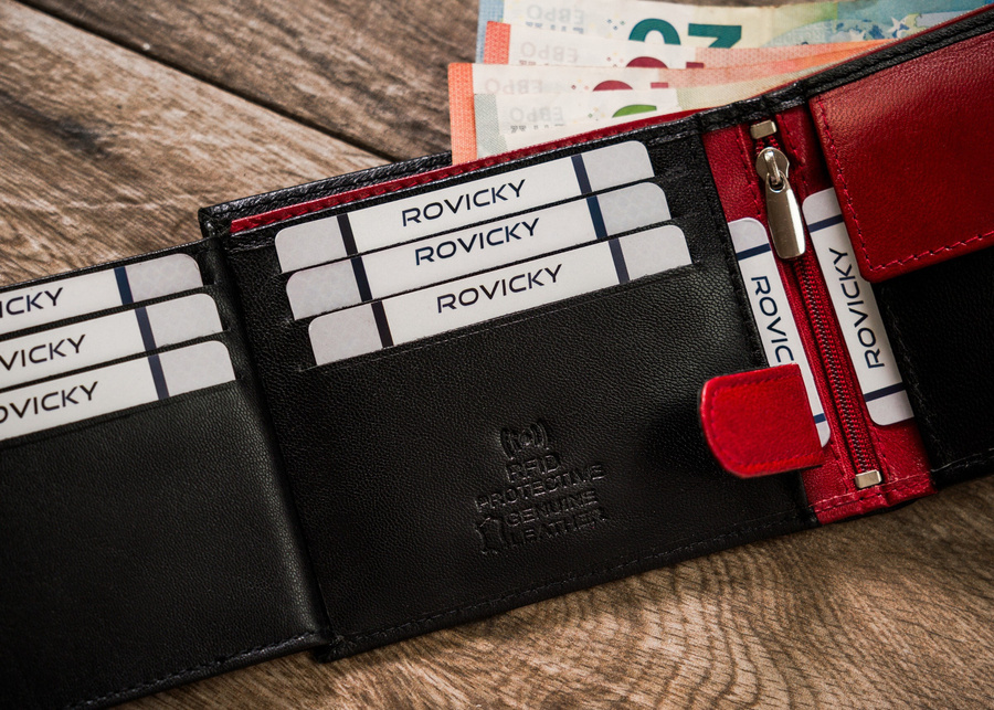 Leather's wallet RFID ROVICKY N992L-GOAN