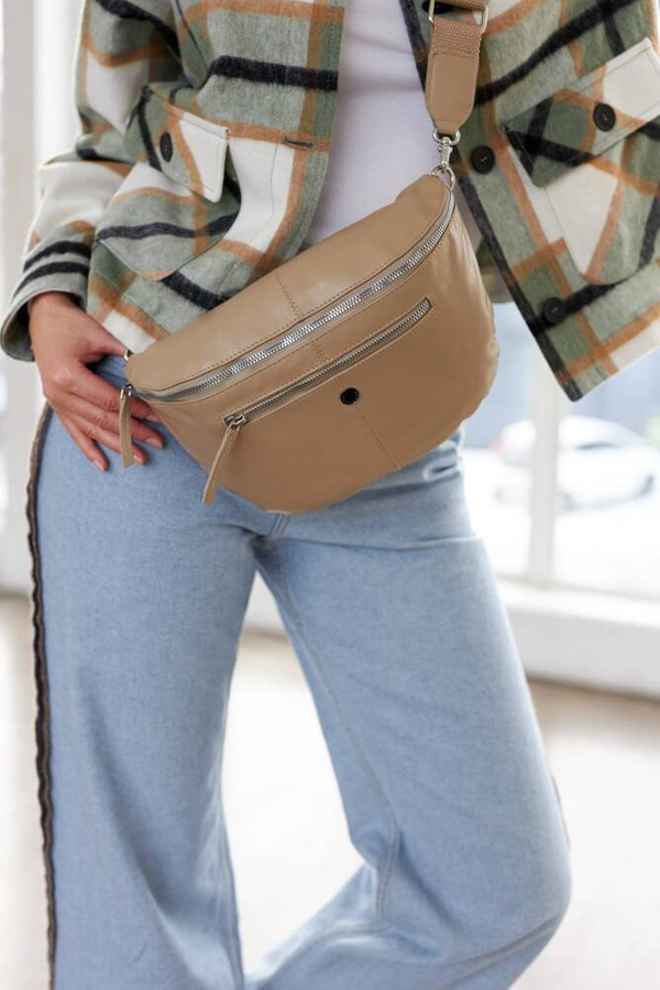 Leather bumbag PETERSON PTN NER-374-SNC