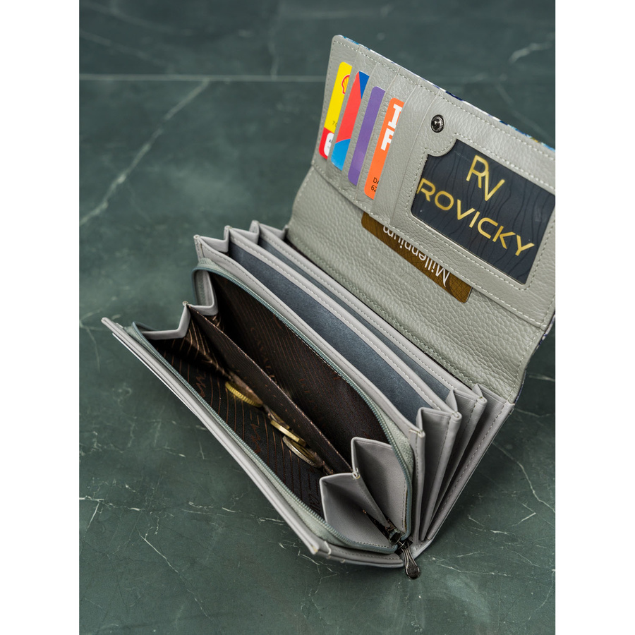 Modny portfel damski wykonany ze skóry naturalnej i ekologicznej - 4U Cavaldi