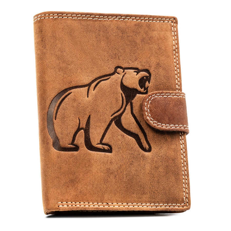 Leather wallet RFID ALWAYS WILD N4L-CHM-BEAR 