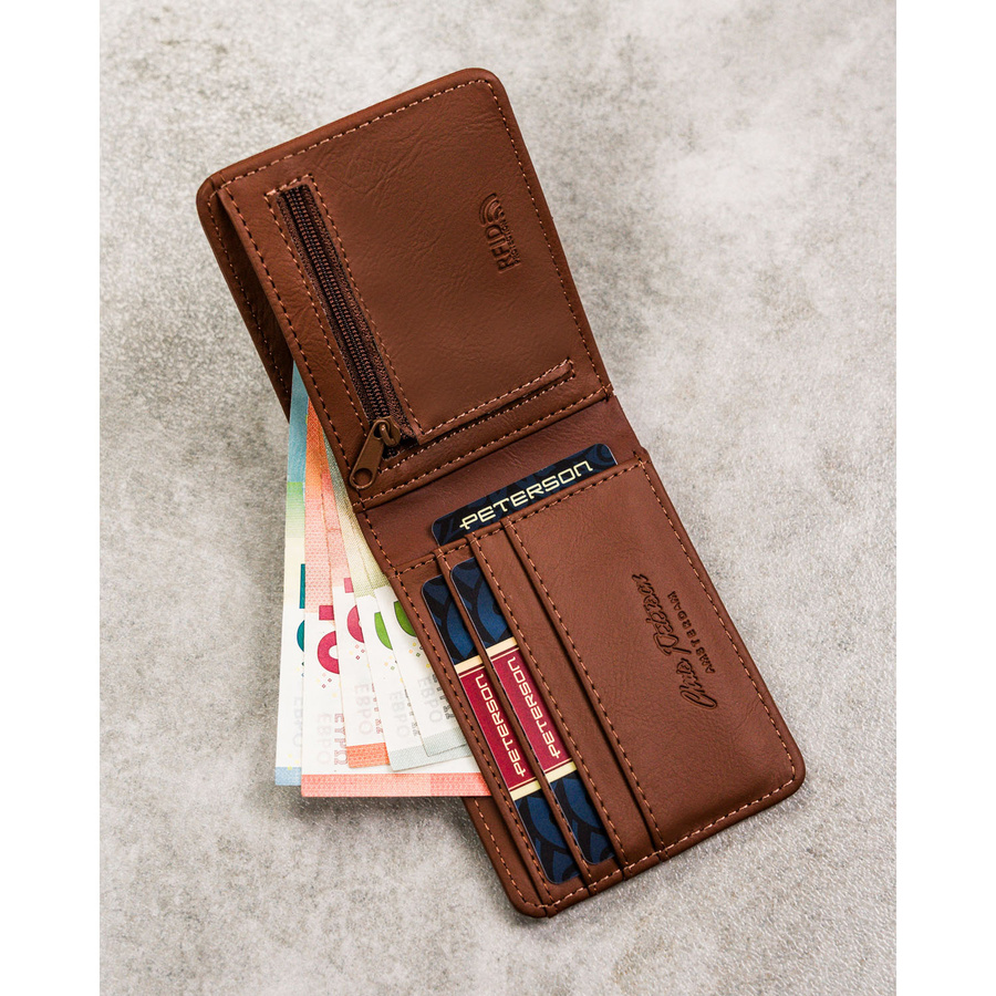 Leatherette wallet RFID PETERSON PTN EH-03Z