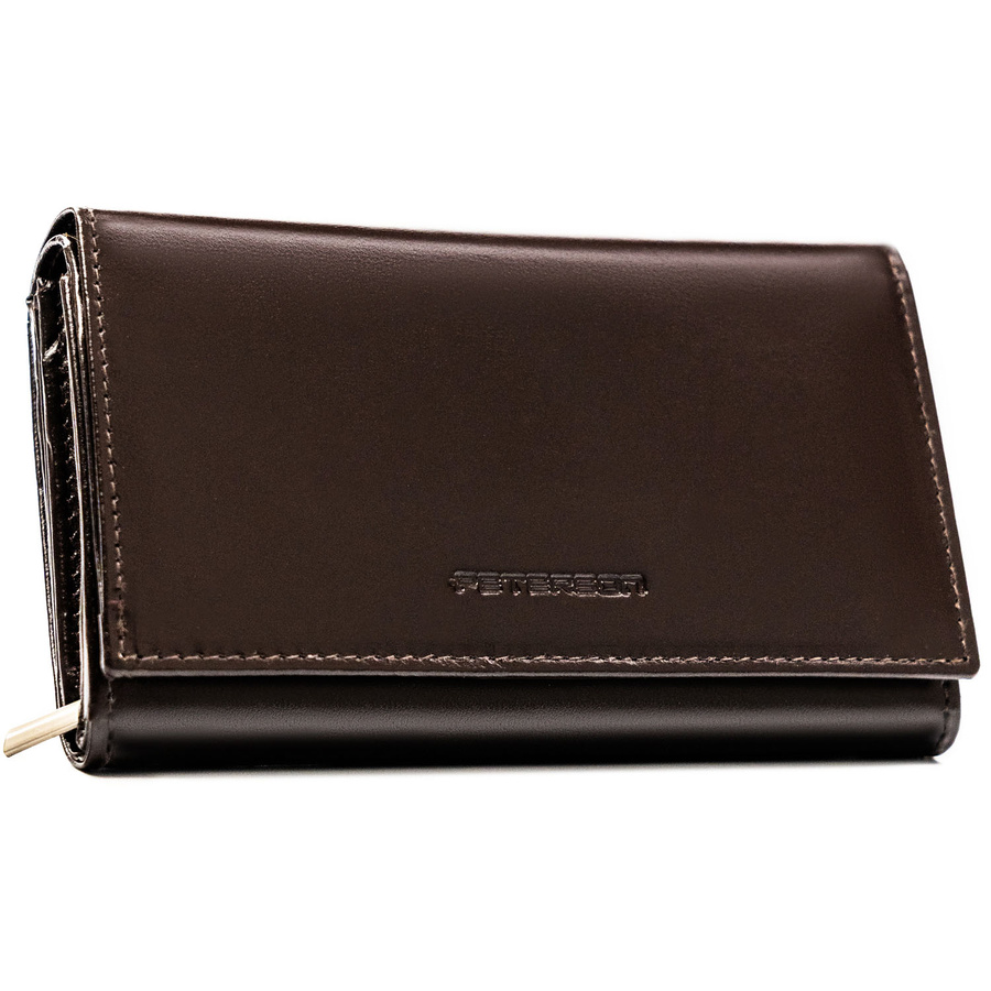 Leather wallet RFID PETERSON PTN RD-21-NGV