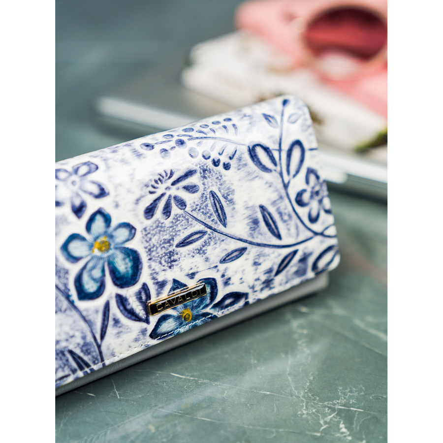 Leather wallet 4U CAVALDI PN24-FL-BL-PURPLE