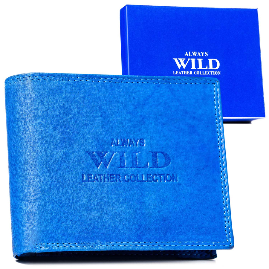 Leather wallet ALWAYS WILD AW-N6-MAL