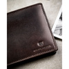 Duży portfel męski ze skóry naturalnej w brązowym kolorze wyposażony w system RFID - Peterson