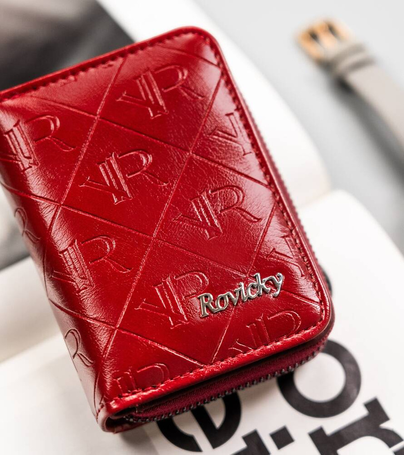 Leather & leatherette wallet ROVICKY RPX-33-PMT