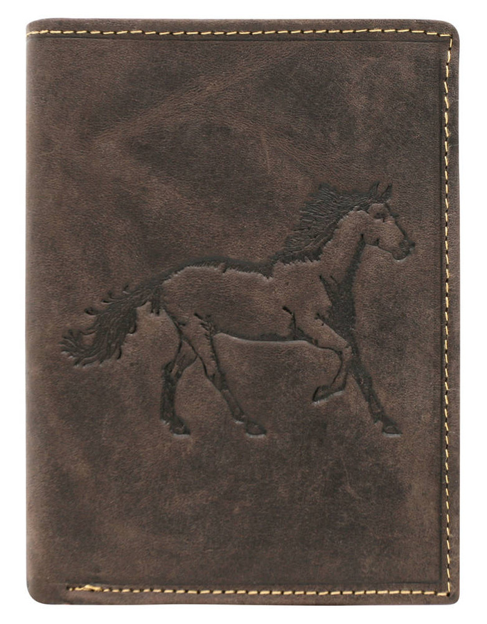 Leather wallet RFID ALWAYS WILD N4-CHM-HORSE