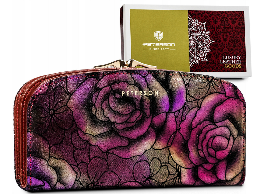 Leather wallet RFID PETERSON PTN 42123-MD