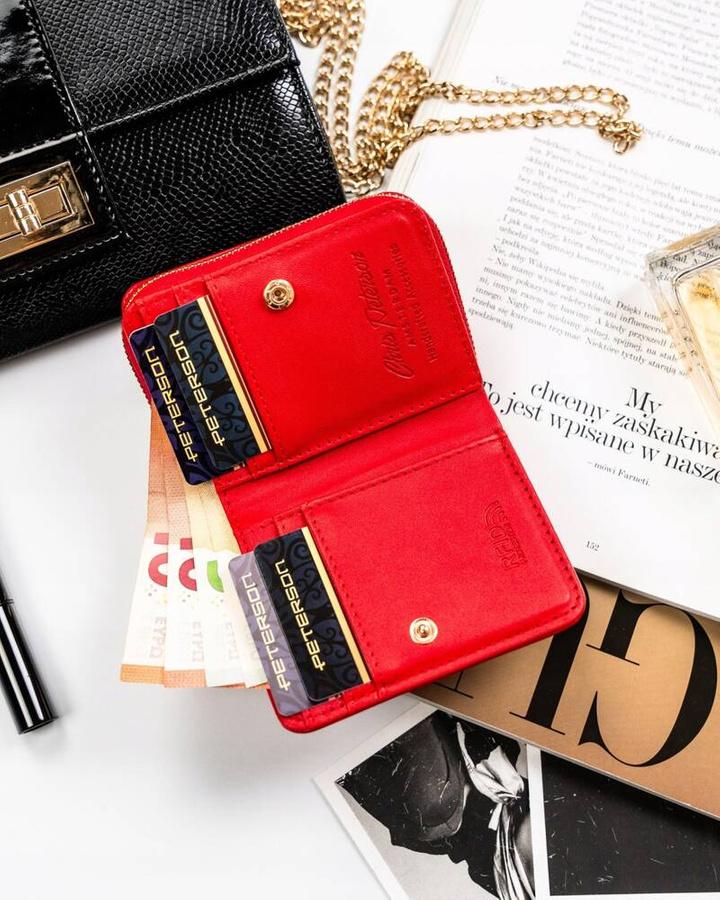 Leatherette wallet RFID PETERSON PTN 010-BH