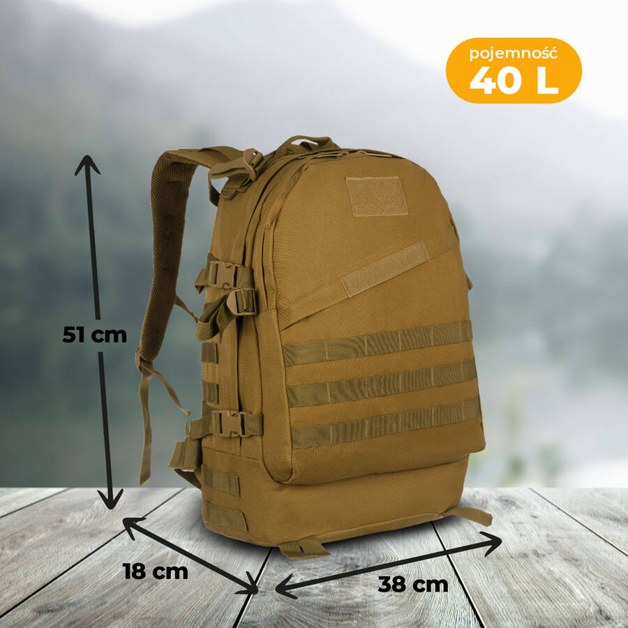 Polyester and nylon bagpack PETERSON BL003