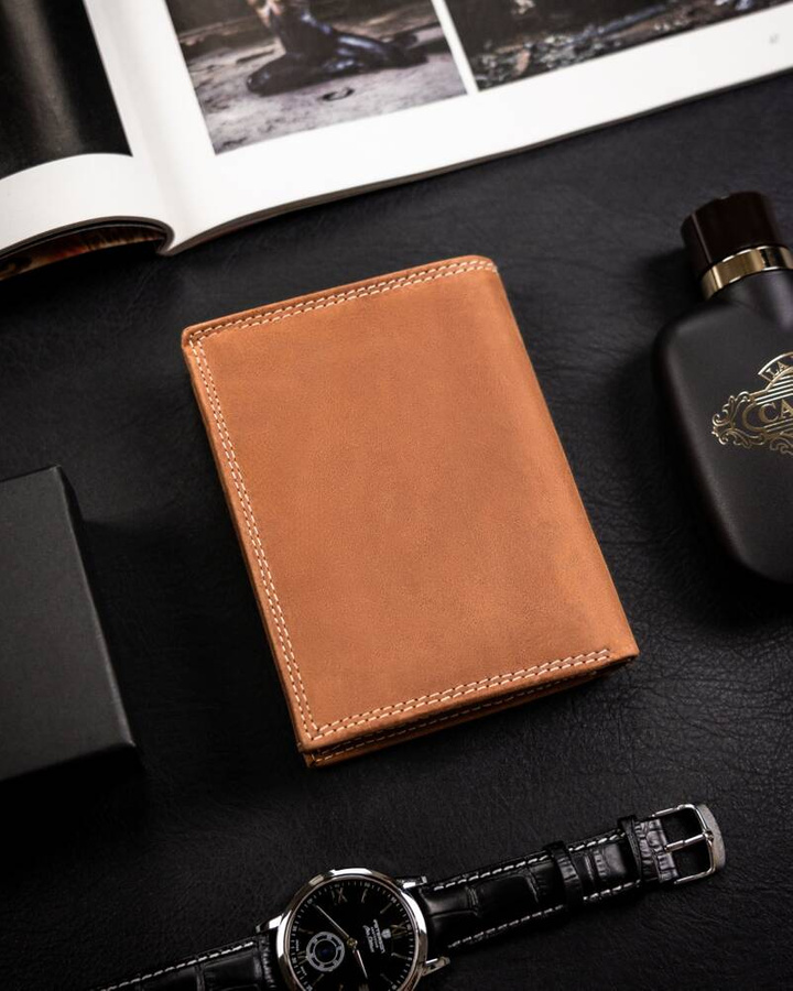Leather wallet RFID ALWAYS WILD N4-CHM-FISH