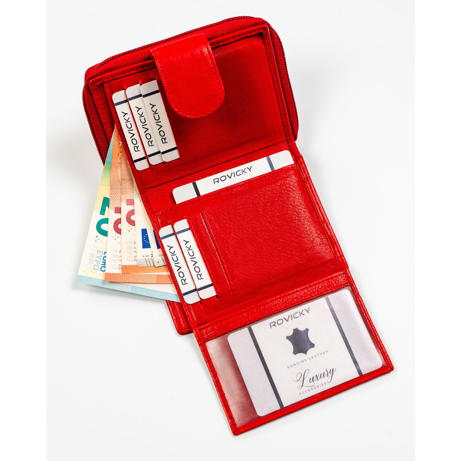Leather wallet RFID ROVICKY R-DLL2-NCD-BL
