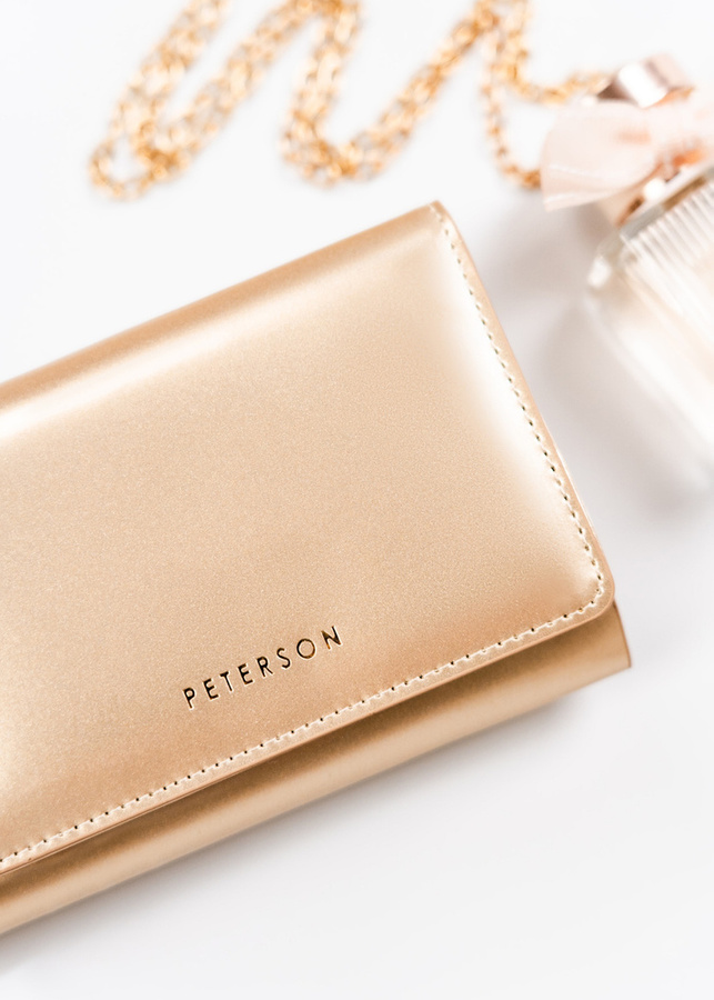 Leatherette wallet RFID PETERSON PTN 013-LAK