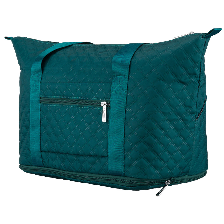 Treningowa torba wykonana z poliestru w zielonym kolorze, zawieszona na wygodnych uchwytach - Peterson