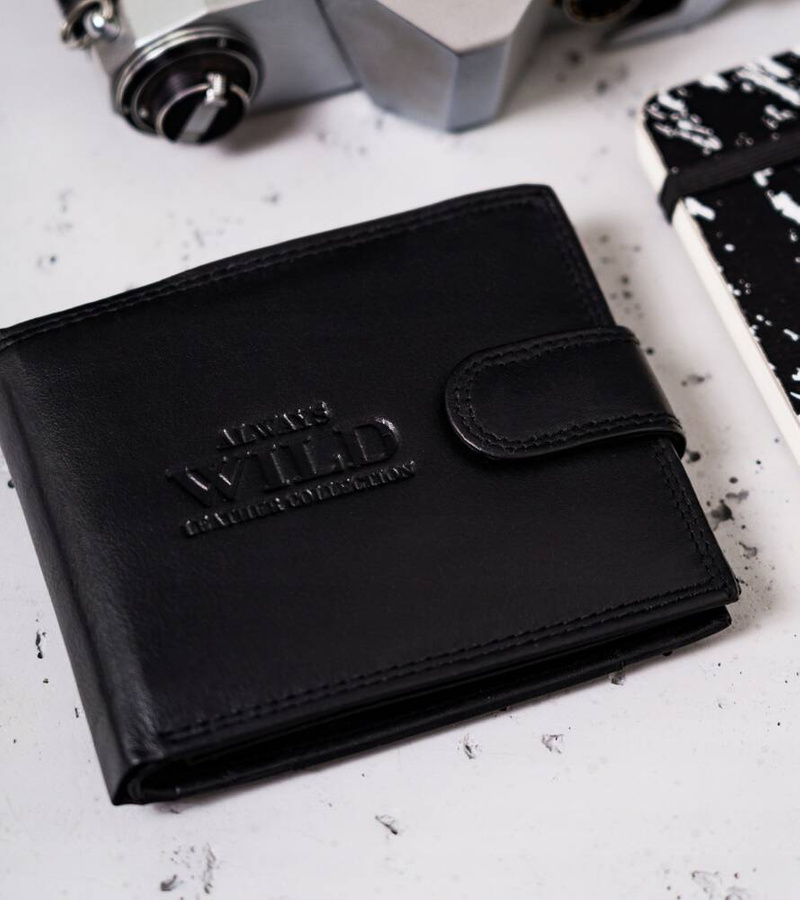 Leather wallet RFID ALWAYS WILD N992L-P-CCD-2-2726 B