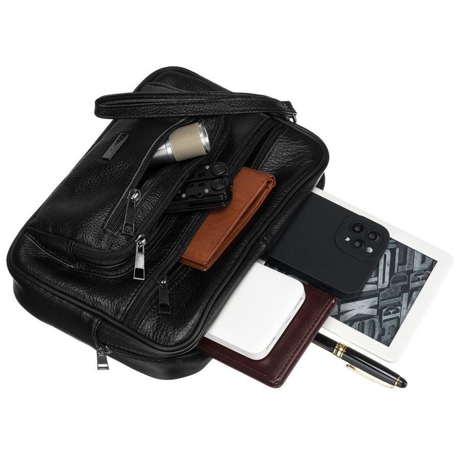 Leather bumbag ROVICKY R-13209