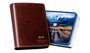 Leather wallet RFID PETERSON PTN 22309-VT