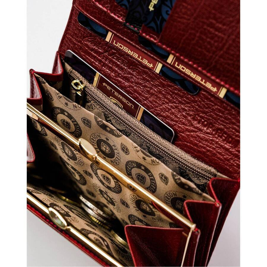 Leather women wallet PETERSON PTN PL-445