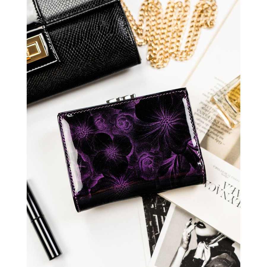 Leather and leatherette wallet RFID PETERSON PTN PS15-09-FDS