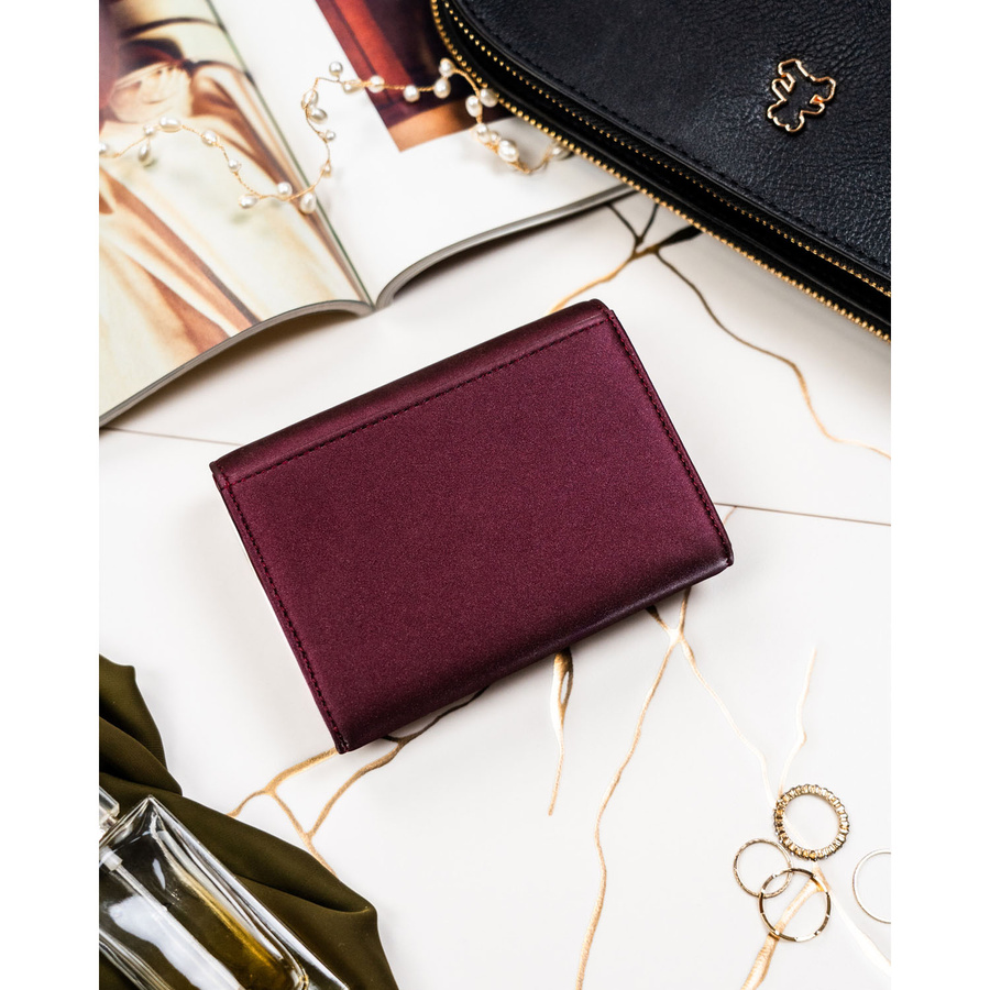 Leather and leatherette wallet RFID PETERSON PTN PS445-HNL
