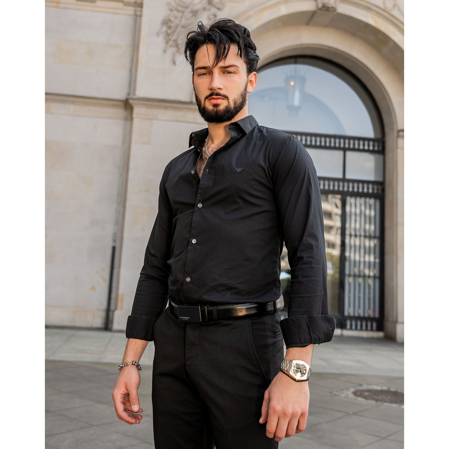 Leather belt PETERSON PTN A004