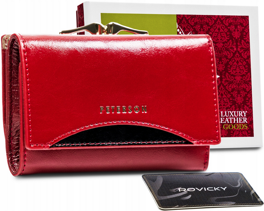 Leather women wallet PETERSON PTN PL-412