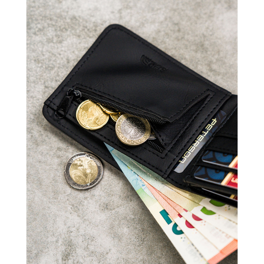 Leatherette wallet RFID PETERSON PTN EH-05Z