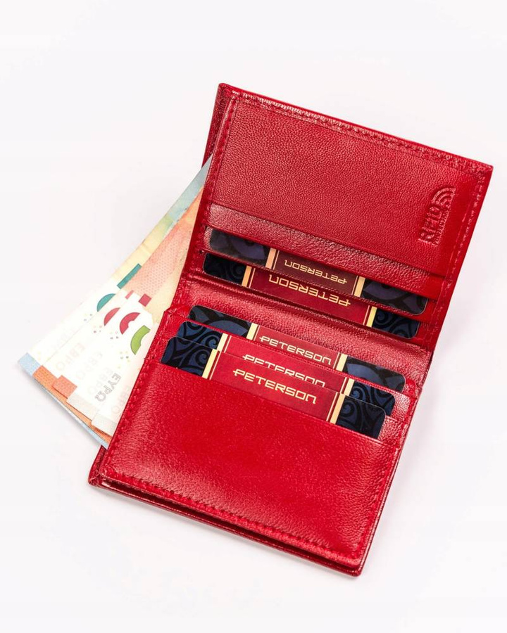 Leather wallet RFID PETERSON PTN RD-290-GCL