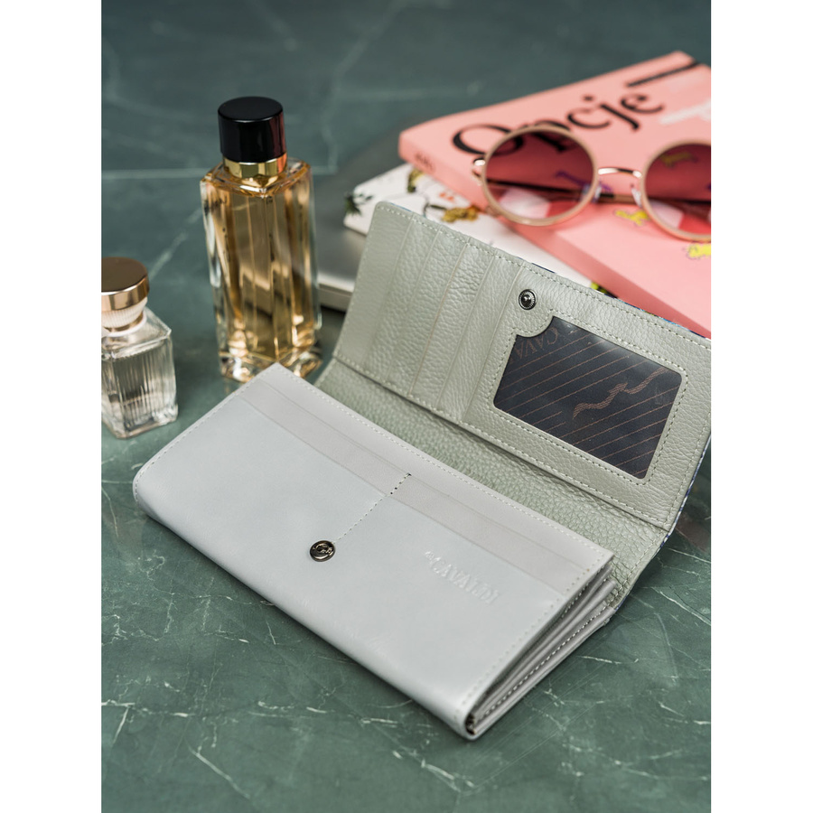 Modny portfel damski wykonany ze skóry naturalnej i ekologicznej - 4U Cavaldi