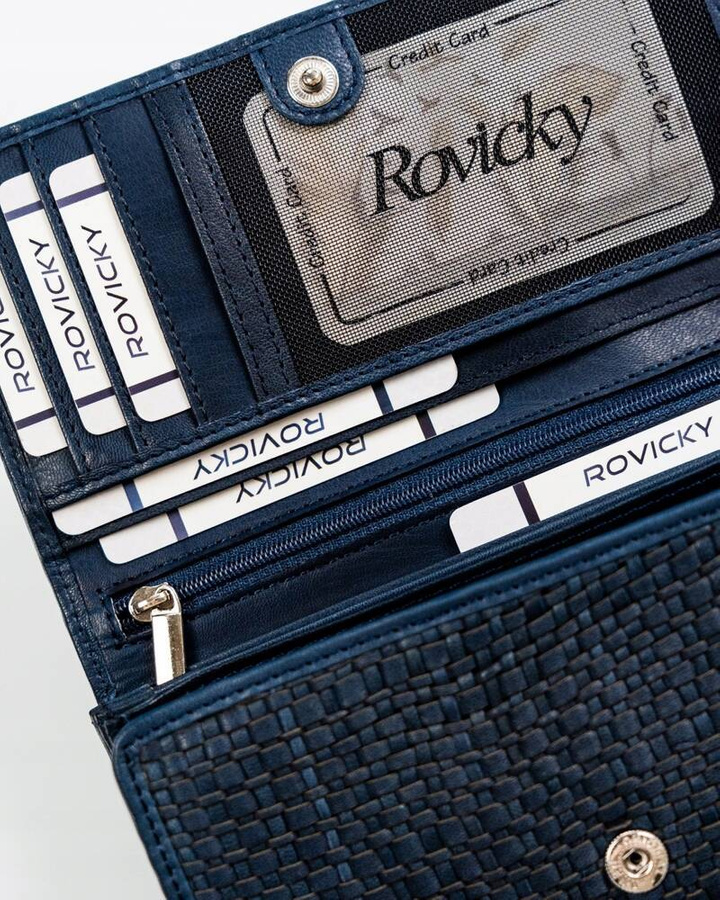 Leather wallet ROVICKY R-614-DDW