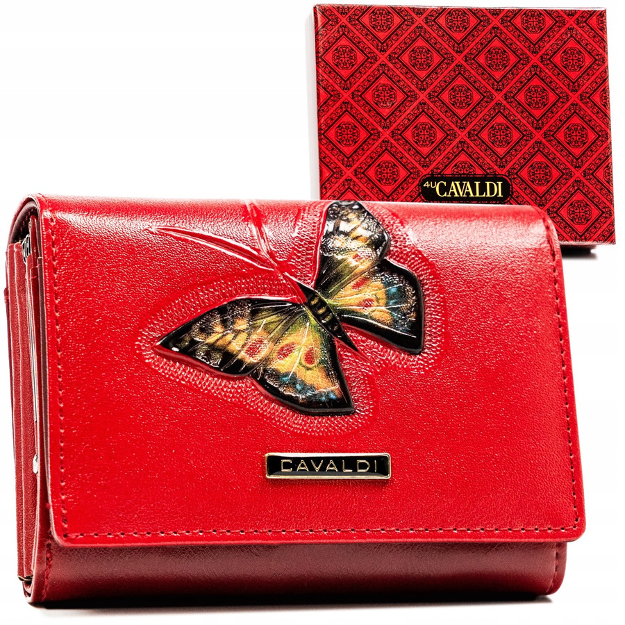 Leather & leatherette wallet RFID 4U CAVALDI PN30-BT