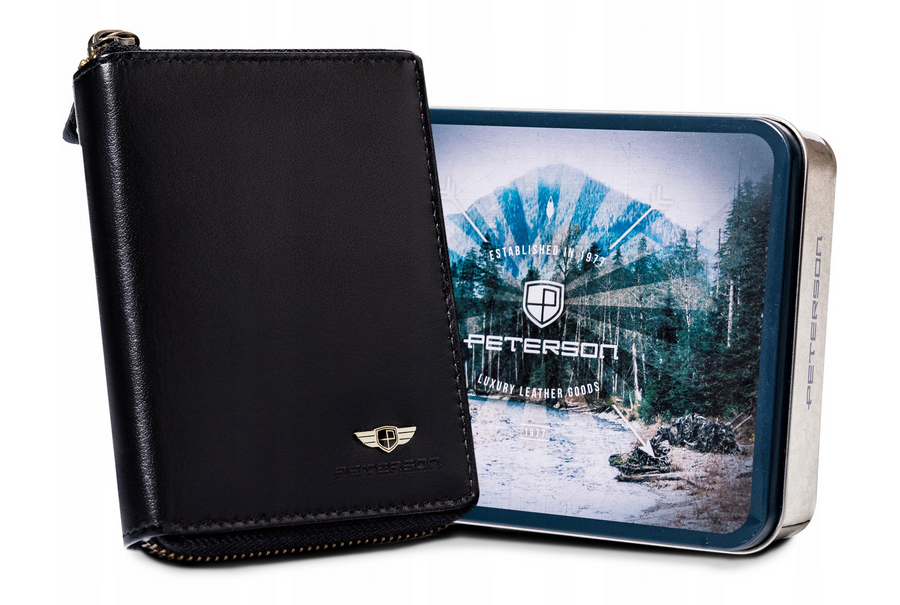 Leather wallet RFID PETERSON PTN 340-P