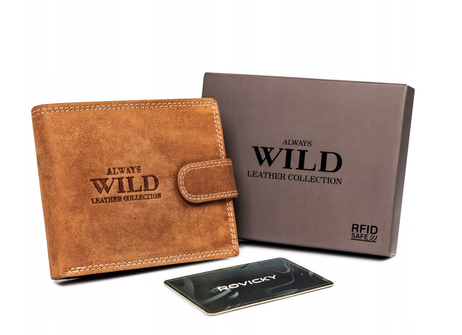 Leather men wallet ALWAYS WILD N992L-P-CHM