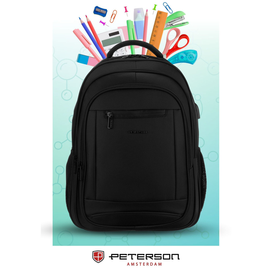Polyester bagpack PETERSON PTN BHX-02