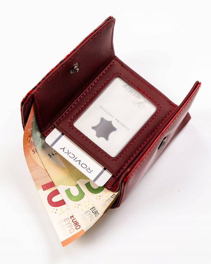 Leather & leatherette wallet RFID 4U CAVALDI PN32-BCF