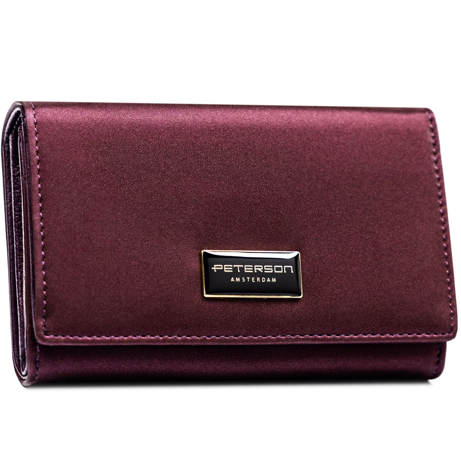 Leather and leatherette wallet RFID PETERSON PTN PS112-HNL