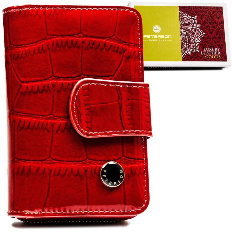 Leather wallet RFID PETERSON PTN 76115-CB