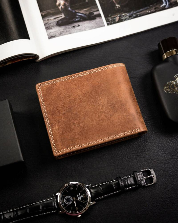 Leather wallet RFID ALWAYS WILD N992-CHM-PISC